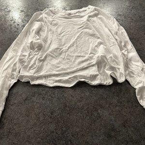 Free People Long Sleeve Crop Top